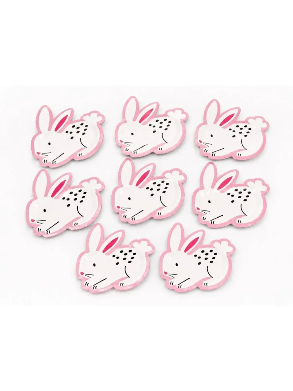 Lot of 7 Bunny Shaped Paper Plates 8 Ct Each Party 56 Plates